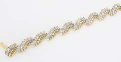 Ribbon Style 6.75CTW Diamond Tennis Bracelet