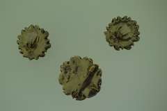 Sterling silver Flower Burst Set Of Pin/Earrings