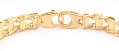 Fancy Link Yellow Gold Bracelet