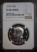1970-S 50C NGC PF68 Cameo