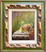 Still Life Original Oil on Canvas by Petersen