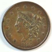 Real Nice 1837 Coronet Head Large Cent in UNC