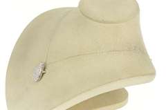 14K White Gold 2.00 Ctw Pave Diamond Pear Tear Drop Pendant/Pin