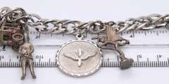 Vintage Sterling Silver Charm Bracelet