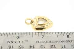 LADIES 18 KT GOLD HEART PENDANT