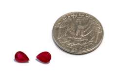 Luscious Natural Ruby Pair - 1.90 cts.