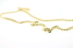 Upscale 10kt Yellow Gold Curb Chain Necklace