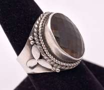 Sensational Smoky Quartz Ring in Sterling Silver