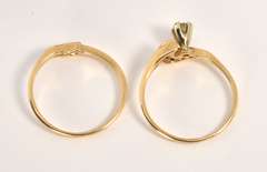 Delicate 2 Piece Ring Set