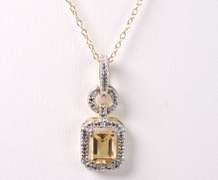 Sterling Silver Gemstone Necklace.