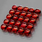 Incredible 10.79ct open color Pyrope Garnet cabochon set