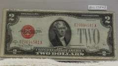 1928-G US Note $2. Red Seal