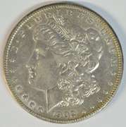 Lustrous AU 1902-S Morgan Silver Dollar. Rare key date