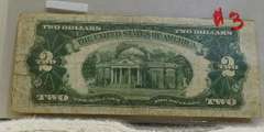 1928-D US Note $2. Red Seal
