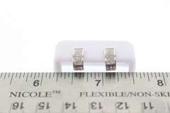 Stunning 10k White Gold Earrings with Beautiful Diamonds