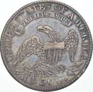 1829/27 Capped Bust Half Dollar - 101 OBV Scratched