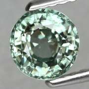 Super glittering! 1.39ct blue green Cambodian Zircon
