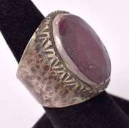 Fabulous Massive 16.09CTS Natural Ruby Ring in Sterling Silver