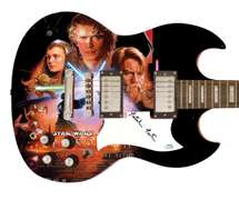 Natalie Portman Signed Star Wars Episode III 3 Poster Photo Guitar ACOA