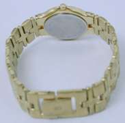 Bulova Gold Tone Diamond Accented Watch. Pre-Owned.