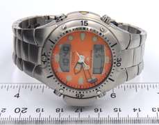 Citizen Orange Dial Stainlees Steel Watch