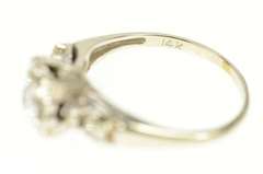 14K White Gold 0.61 Ctw 1940's Classic Diamond Engagement Ring