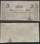$3 1864 Manufacturer's Bank Macon GA