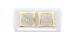 14kt Yellow Gold & Diamond Earrings