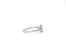 Brilliant 0.38ctw Pink Sapphire and Diamond Halo Ring in 14K