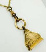 Antique Gold Filled FOB Necklace
