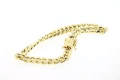 Lush 10kt Yellow Gold Curb Chain Bracelet