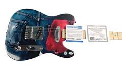 Bruce Springsteen Signed Born In The USA Album Lp Cd Fender Graphics Guitar ACOA