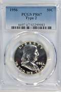 Awesome Gem Proof 1956 Franklin Half Dollar. PCGS PR67