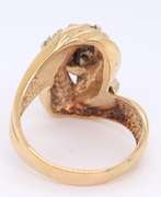 Glamorous 14kt YG Diamond Waterfall Bypass Ring