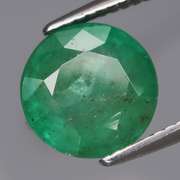 Outstanding color! 3.15ct top green Colombian Emerald solitaire