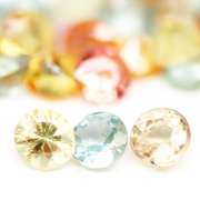 Glittering and bright 7.32ct fancy color Sapphire set