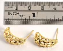 Pretty Pierced J Hoop Earrings