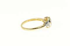 10K Yellow Gold Opal Diamond Tourmaline Accent Statement Ring