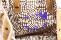 MCM Liz Reversable Medium Tote w Zipper Pouch