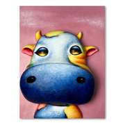 Wang, "Bruno " Hand Painted Limited Edition Bas Relief Sculpture, Numbered 2/99, Hand Signed and Letter of Authenticity.