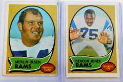 2 Famous L.A. Rams Football Cards