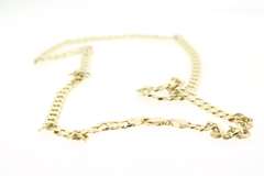 Refined 14kt gold rolo chain link necklace