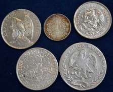 Lot Of 5 World Silver Coins.