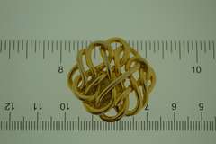 Gold Plated Celtic Knot Large Earclip
