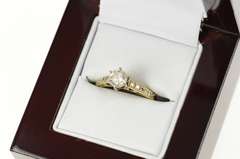 14K Yellow Gold 0.67 Ctw Diamond Classic Engagement Ring