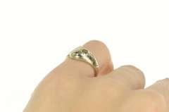 14K White Gold 1930's Rough Diamond Snake Serpent Statement Ring