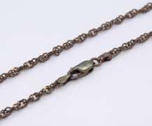 Italian Vintage Sterling Silver Rope Chain Necklace