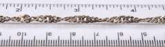 Vintage Sterling Silver Rope Chain Necklace