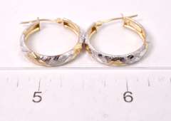 Beautiful Hoop Earrings in Yellow Gold