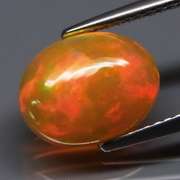 1.76ct floral flashing semi-black Ethiopian Opal